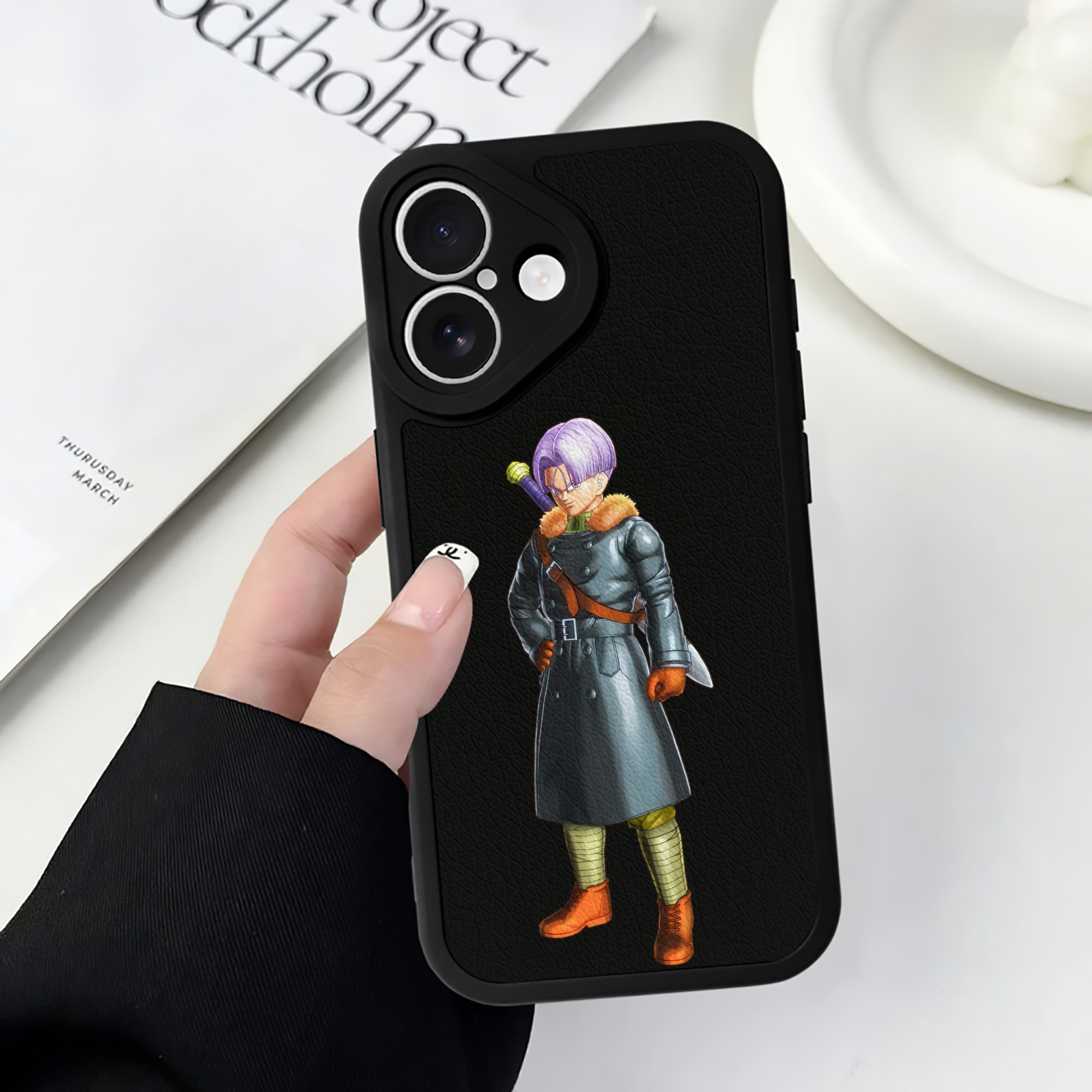 （画像用） ドラゴンボール DRAGON BALL 【iPhone 16シリーズ対応】シリコンスマホケース（レザー調） 材質：シリコン